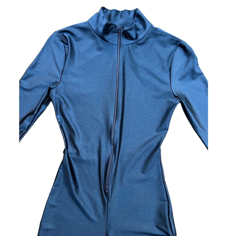 Sexy long-sleeved lingerie for women elastane turtleneck unitardo clubwear